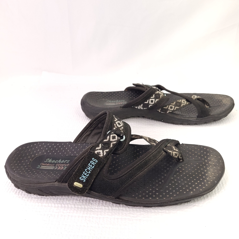 Skechers Outdoor Lifestyle Strappy Sandals Buckle Slip On Flip Flops Shoe Size 9